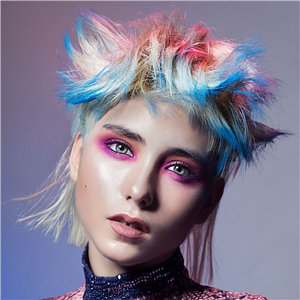 创意炫彩发型高清图片、创意设计图片、发型设计、行业